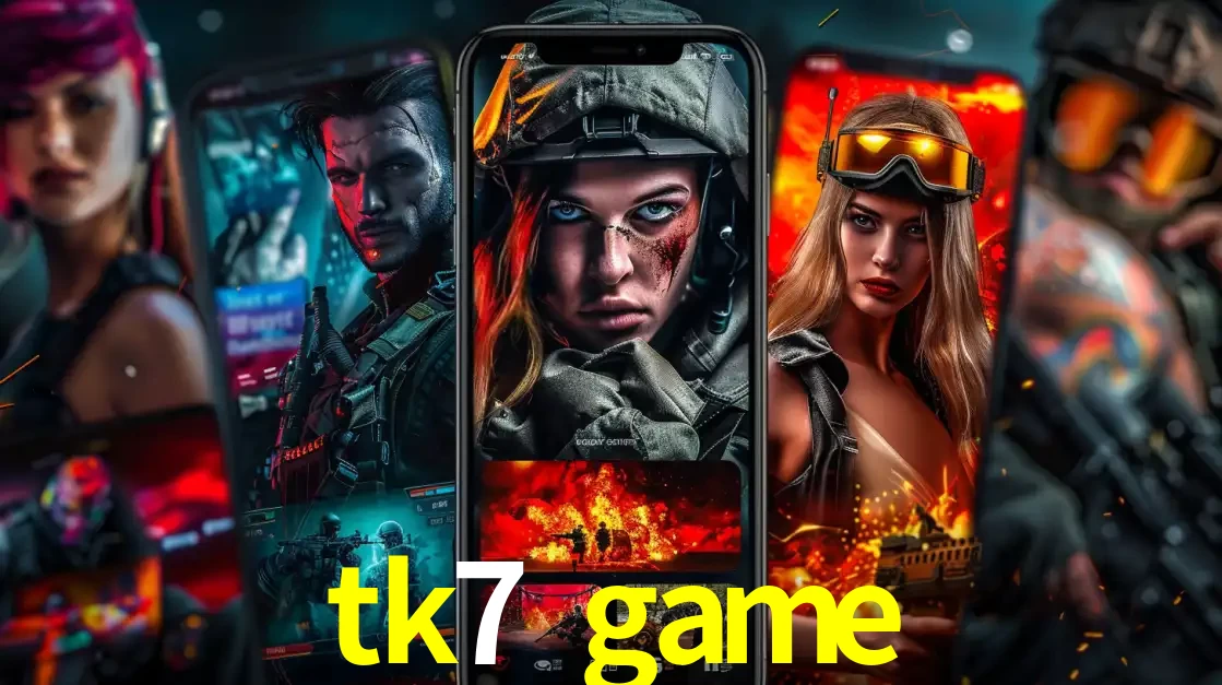 Montagem de telas de celular mostrando diversos personagens, masculinos e femininos, de um jogo de tiro, ilustrando a diversidade de equipes de e-sports para apostar no tk7 game.