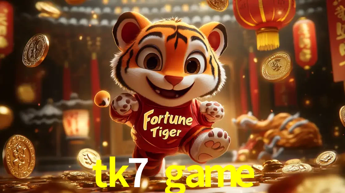 O alegre personagem do Fortune Tiger correndo sobre um caminho de moedas de ouro, simbolizando os grandes prêmios e a diversão do popular jogo de slot do tk7 game.