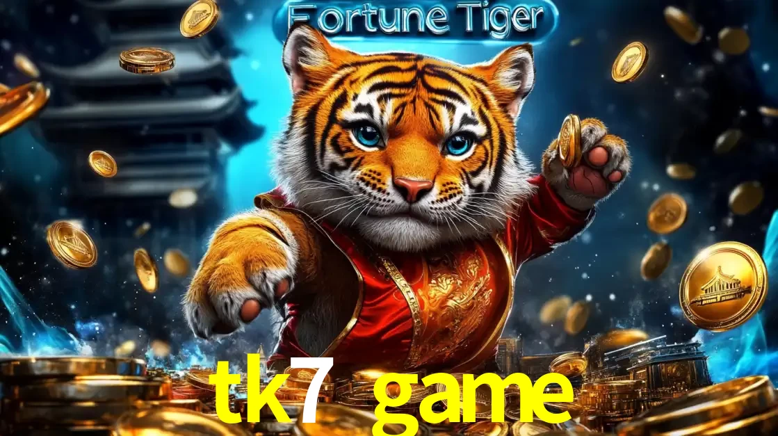 Imagem promocional do jogo de slot Fortune Tiger, com um tigre majestoso em traje tradicional cercado por uma fortuna em moedas de ouro, disponível agora no cassino tk7 game.
